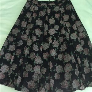 Classic floral Midi skirt